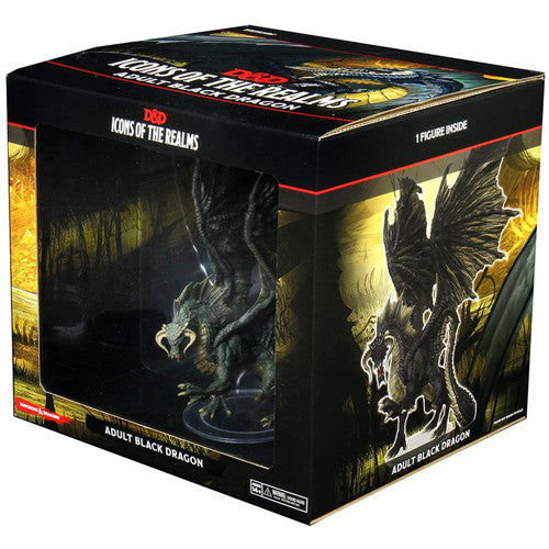 WizKids 96021 D&D Icons of the Realms Adult Black Dragon | GrognardGamesBatavia