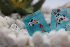 Foam Brain Games - Water Garden Koi RPG Dice Set | GrognardGamesBatavia