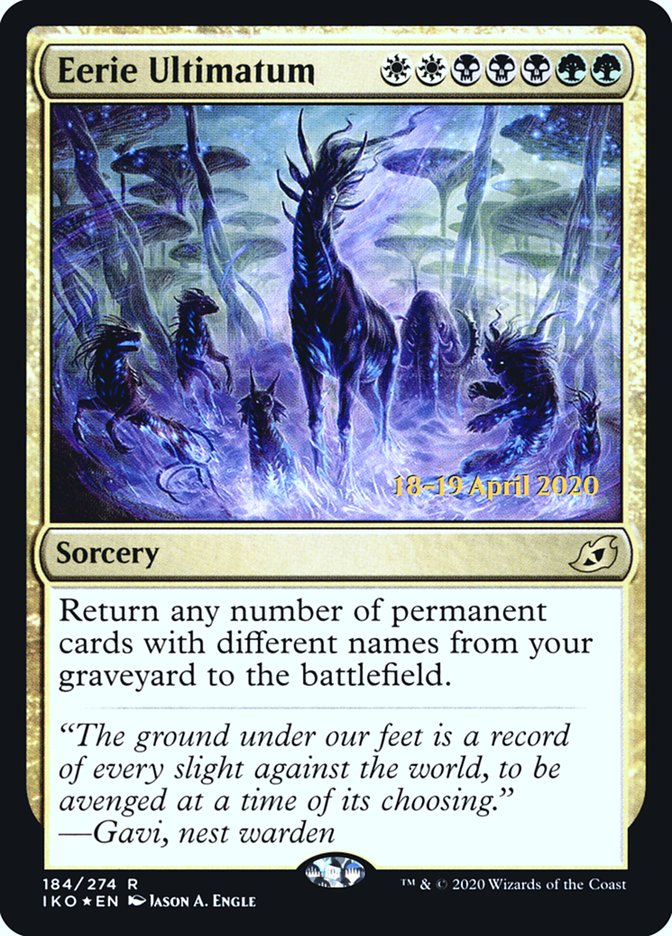 Eerie Ultimatum [Ikoria: Lair of Behemoths Prerelease Promos] | GrognardGamesBatavia