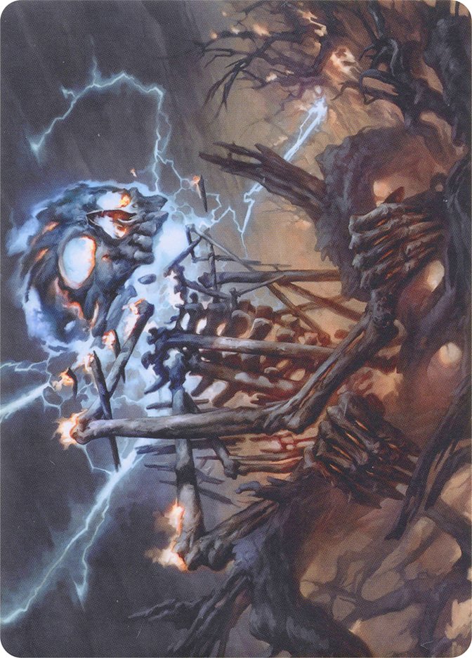 Lightning Skelemental // Lightning Skelemental [Modern Horizons Art Series] | GrognardGamesBatavia