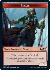 Pirate // Treasure Double-Sided Token [Core Set 2021 Tokens] | GrognardGamesBatavia