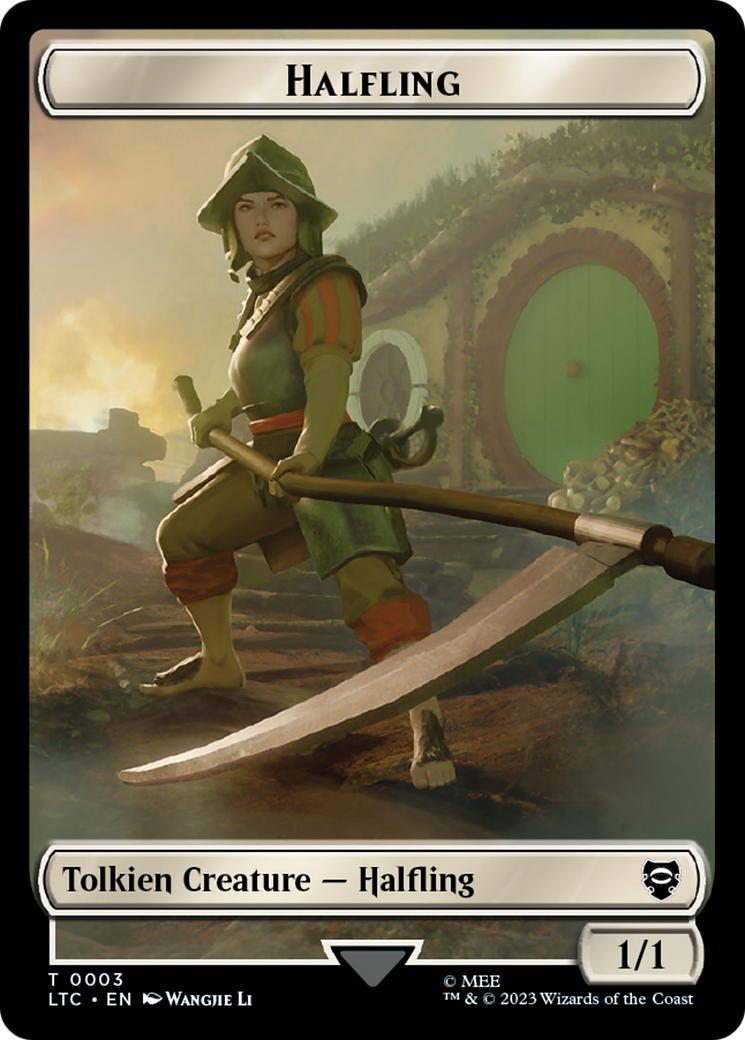 Halfling // Treasure Token [The Lord of the Rings: Tales of Middle-Earth Commander Tokens] | GrognardGamesBatavia