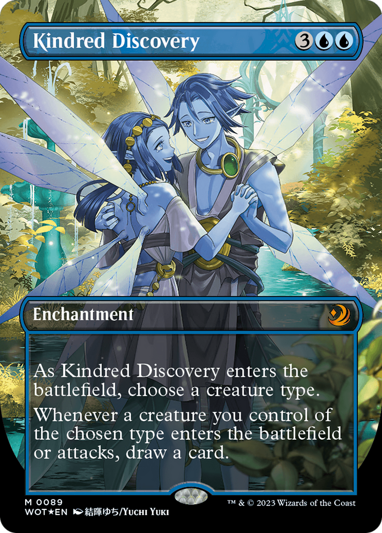 Kindred Discovery (Anime Borderless) (Confetti Foil) [Wilds of Eldraine: Enchanting Tales] | GrognardGamesBatavia