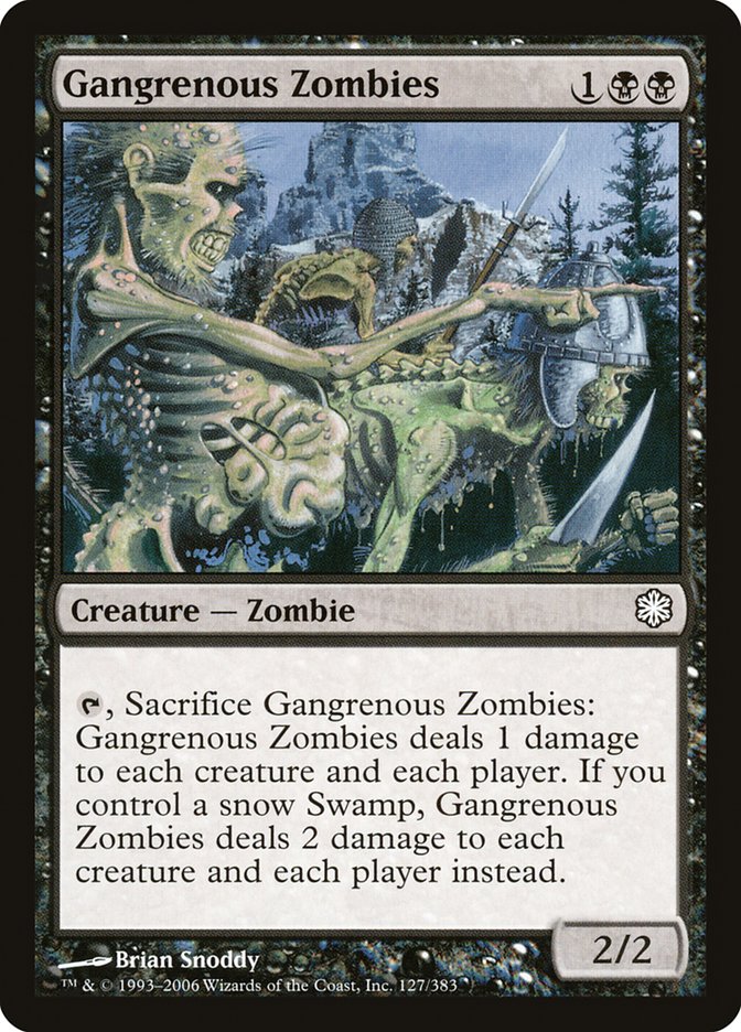 Gangrenous Zombies [Coldsnap Theme Decks] | GrognardGamesBatavia