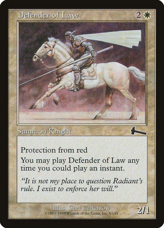 Defender of Law [Urza's Legacy] | GrognardGamesBatavia