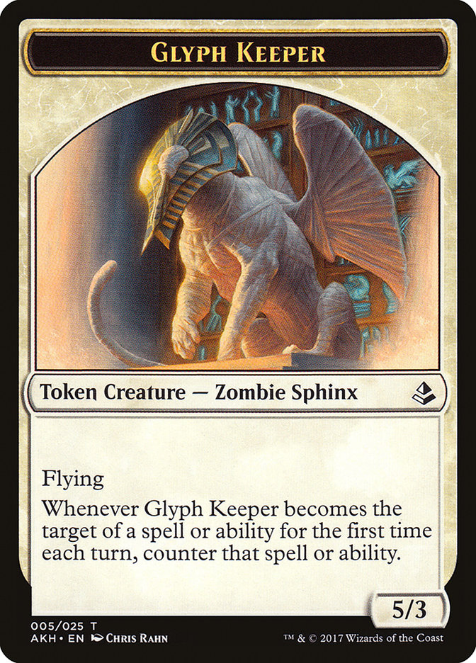 Glyph Keeper Token [Amonkhet Tokens] | GrognardGamesBatavia