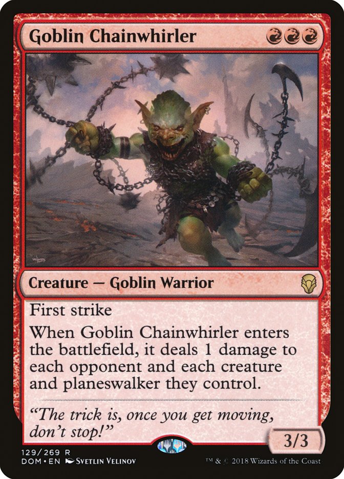 Goblin Chainwhirler [Dominaria] | GrognardGamesBatavia