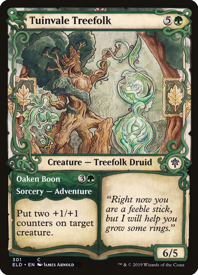 Tuinvale Treefolk // Oaken Boon (Showcase) [Throne of Eldraine] | GrognardGamesBatavia