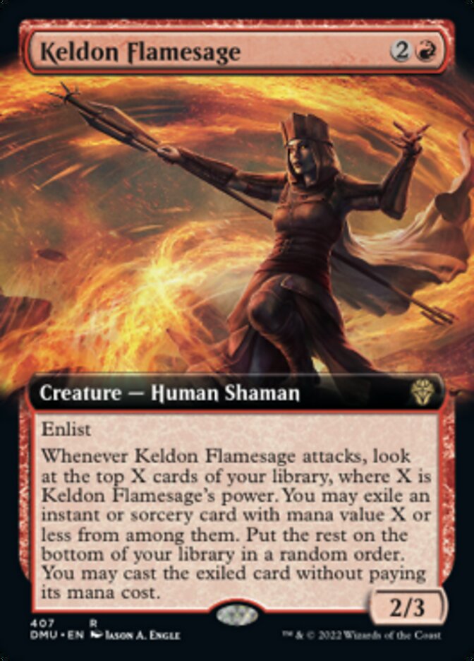 Keldon Flamesage (Extended Art) [Dominaria United] | GrognardGamesBatavia