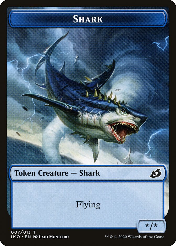 Shark Token [Ikoria: Lair of Behemoths Tokens] | GrognardGamesBatavia