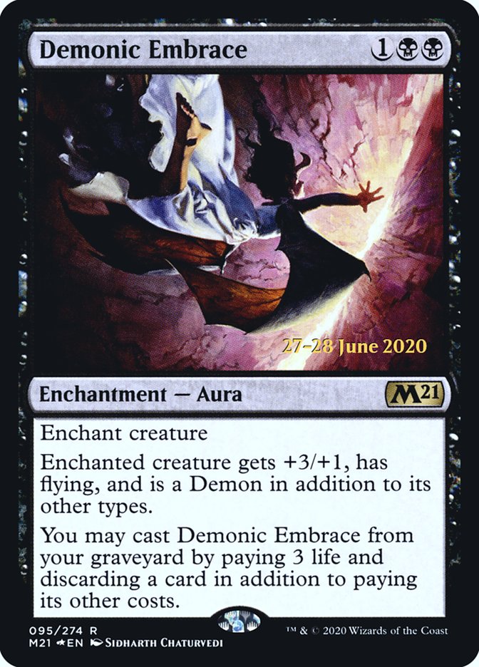 Demonic Embrace [Core Set 2021 Prerelease Promos] | GrognardGamesBatavia