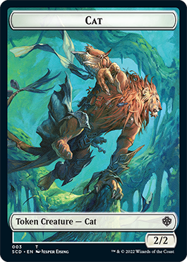 Saproling // Cat Double-Sided Token [Starter Commander Decks] | GrognardGamesBatavia