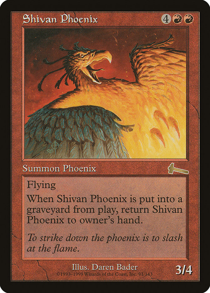 Shivan Phoenix [Urza's Legacy] | GrognardGamesBatavia