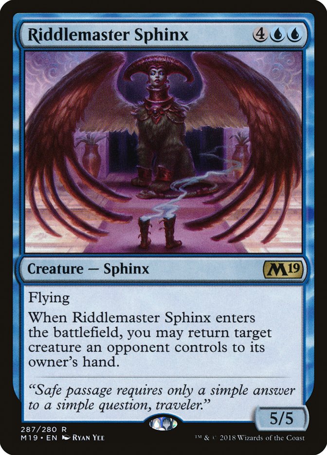 Riddlemaster Sphinx [Core Set 2019] | GrognardGamesBatavia