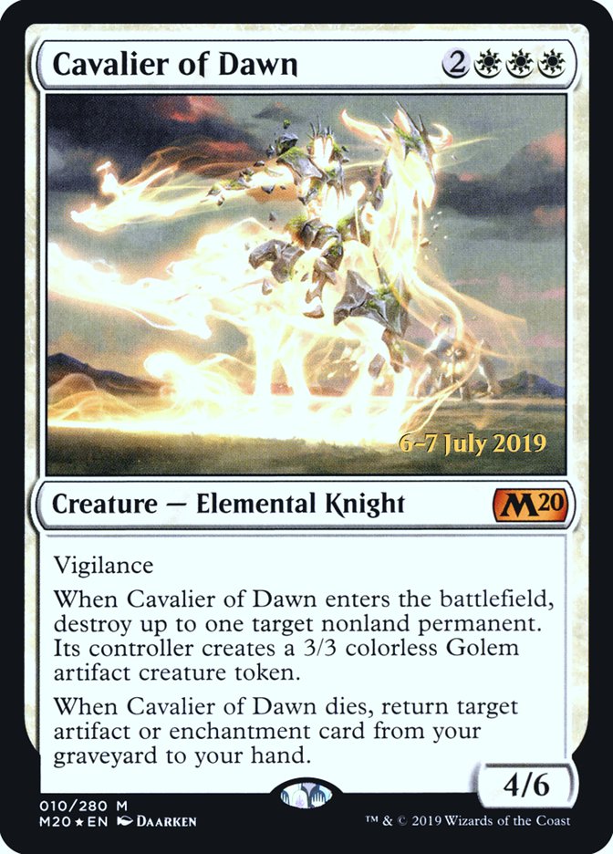 Cavalier of Dawn [Core Set 2020 Prerelease Promos] | GrognardGamesBatavia