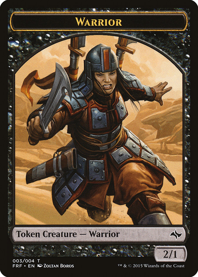 Warrior Token [Fate Reforged Tokens] | GrognardGamesBatavia