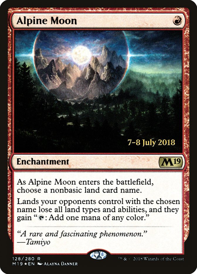 Alpine Moon [Core Set 2019 Prerelease Promos] | GrognardGamesBatavia