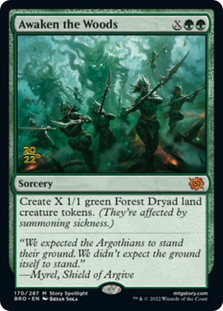 Awaken the Woods [The Brothers' War Prerelease Promos] | GrognardGamesBatavia