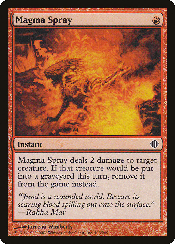 Magma Spray [Shards of Alara] | GrognardGamesBatavia