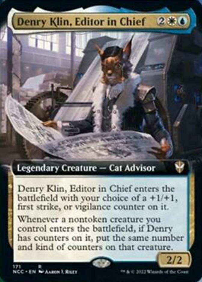 Denry Klin, Editor in Chief (Extended Art) [Streets of New Capenna Commander] | GrognardGamesBatavia