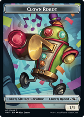 Clown Robot (003) // Treasure (013) Double-Sided Token [Unfinity Tokens] | GrognardGamesBatavia