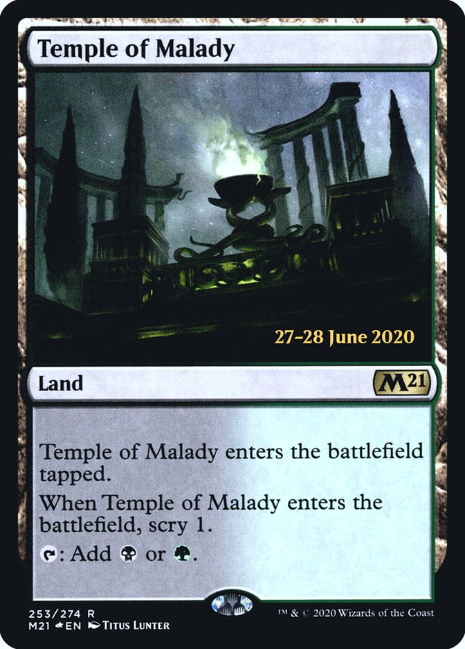 Temple of Malady [Core Set 2021 Prerelease Promos] | GrognardGamesBatavia