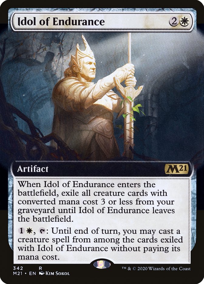 Idol of Endurance (Extended Art) [Core Set 2021] | GrognardGamesBatavia