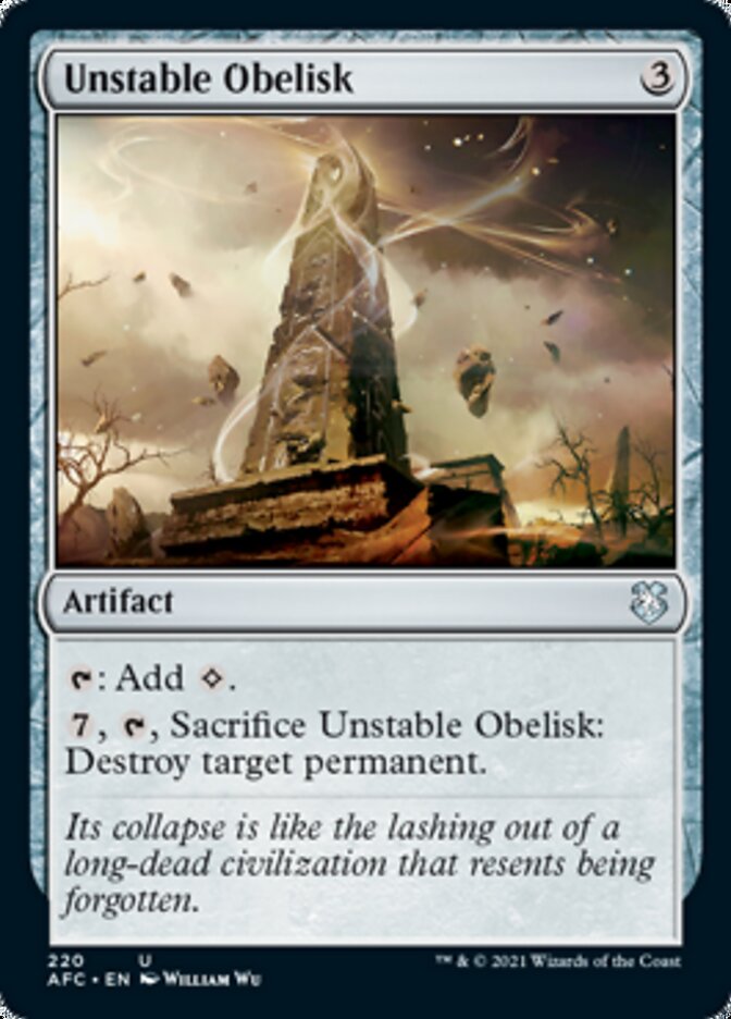 Unstable Obelisk [Dungeons & Dragons: Adventures in the Forgotten Realms Commander] | GrognardGamesBatavia