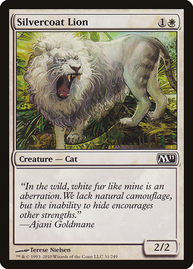 Silvercoat Lion [Magic 2011] | GrognardGamesBatavia