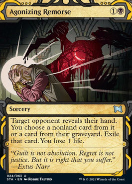 Agonizing Remorse (Foil Etched) [Strixhaven: School of Mages Mystical Archive] | GrognardGamesBatavia