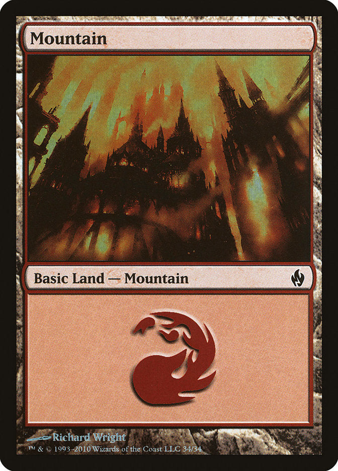 Mountain (34) [Premium Deck Series: Fire and Lightning] | GrognardGamesBatavia