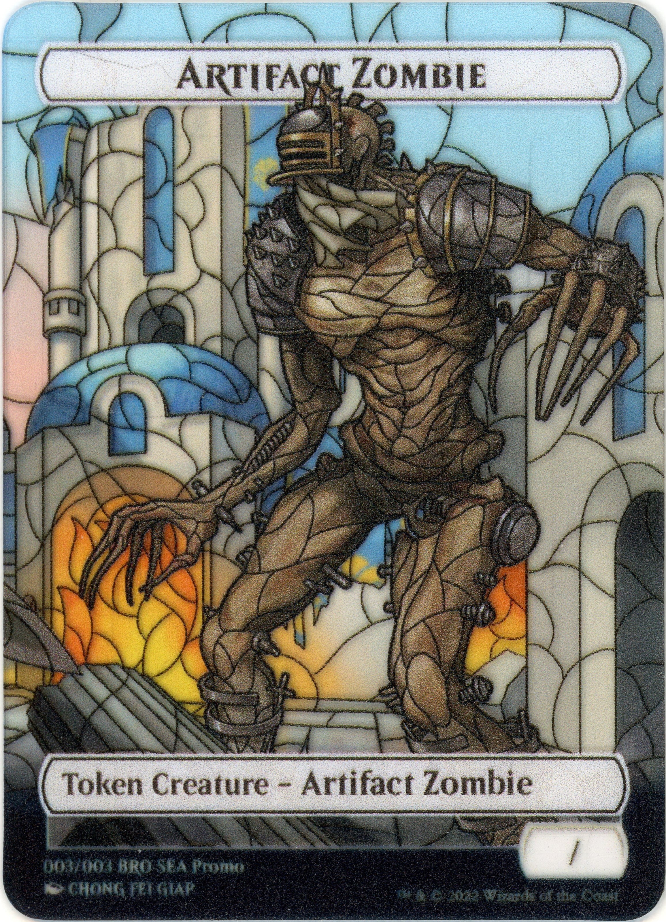 Artifact Zombie Token (SEA Exclusive) [The Brothers' War Tokens] | GrognardGamesBatavia