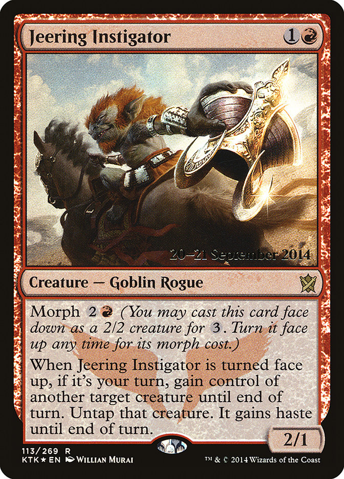 Jeering Instigator [Khans of Tarkir Prerelease Promos] | GrognardGamesBatavia