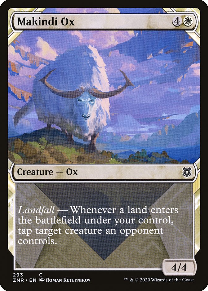 Makindi Ox (Showcase) [Zendikar Rising] | GrognardGamesBatavia