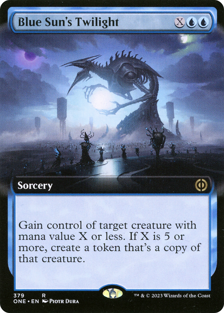 Blue Sun's Twilight (Extended Art) [Phyrexia: All Will Be One] | GrognardGamesBatavia