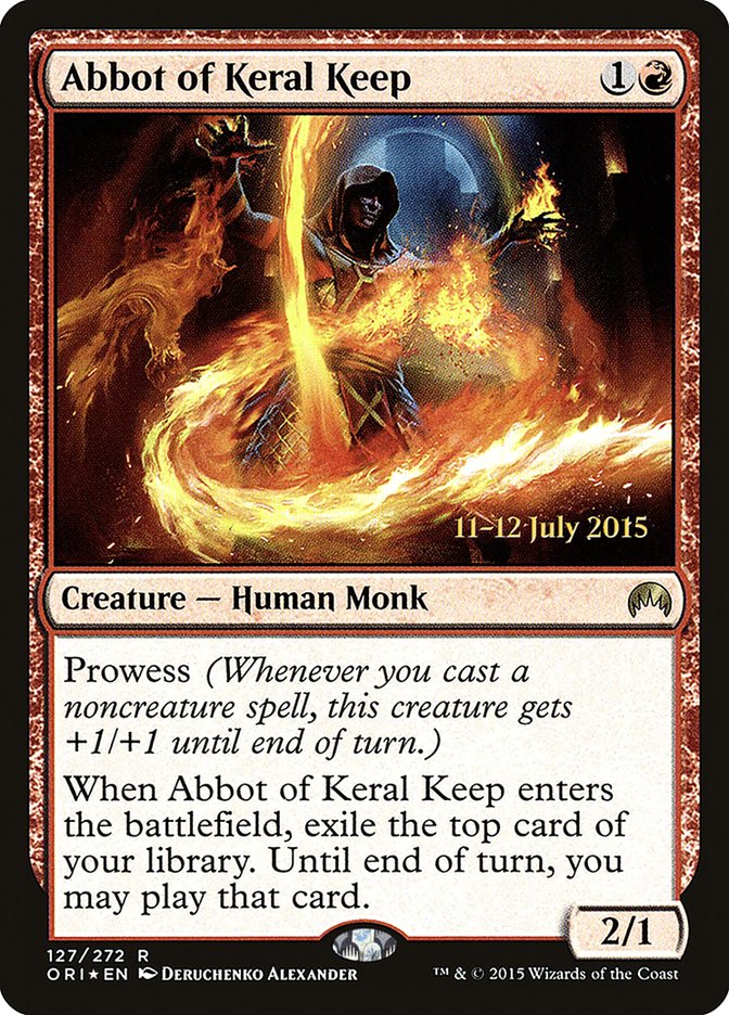 Abbot of Keral Keep [Magic Origins Prerelease Promos] | GrognardGamesBatavia