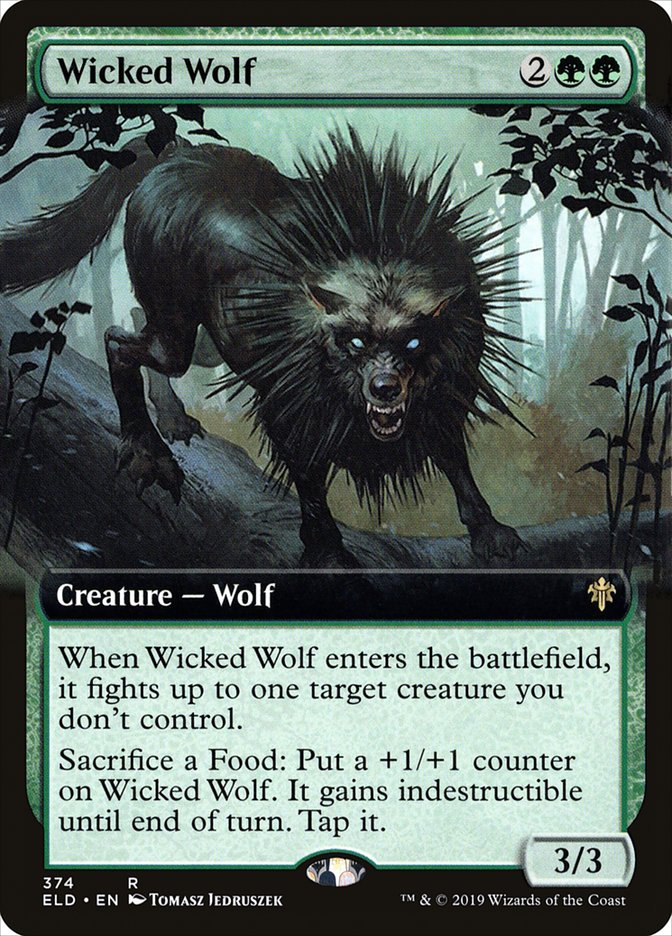 Wicked Wolf (Extended Art) [Throne of Eldraine] | GrognardGamesBatavia