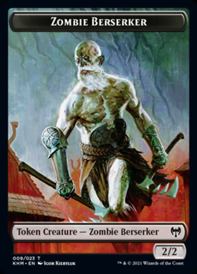 Zombie Berserker Token [Kaldheim Tokens] | GrognardGamesBatavia