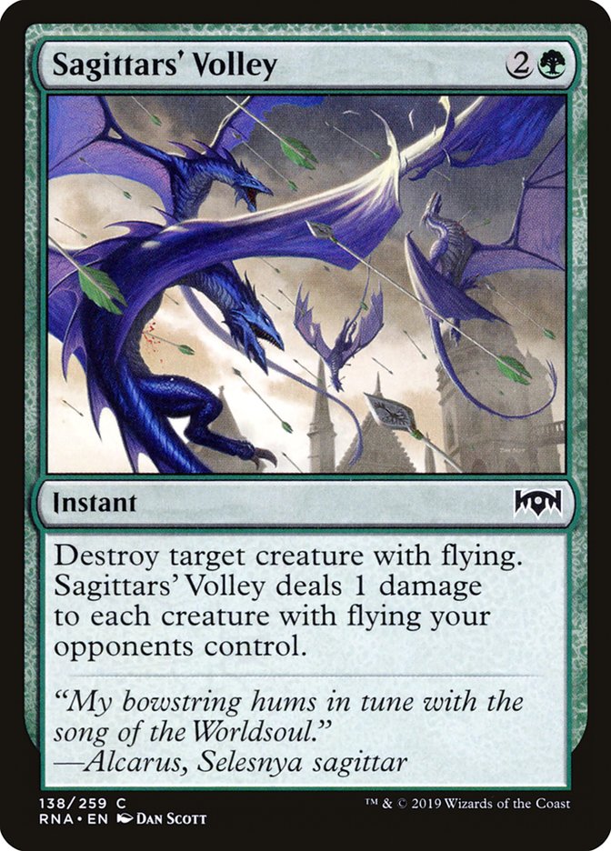 Sagittars' Volley [Ravnica Allegiance] | GrognardGamesBatavia