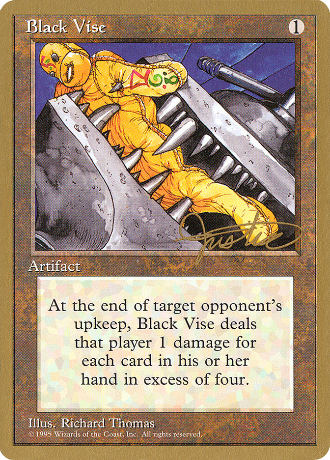 Black Vise (Mark Justice) [Pro Tour Collector Set] | GrognardGamesBatavia