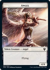 Angel // Elemental (010) Double-Sided Token [Commander 2020 Tokens] | GrognardGamesBatavia