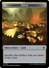 Gold // Lightning Rager Double-Sided Token [Murders at Karlov Manor Commander Tokens] | GrognardGamesBatavia