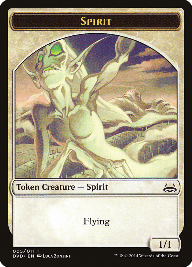 Spirit Token (Divine vs. Demonic) [Duel Decks Anthology Tokens] | GrognardGamesBatavia