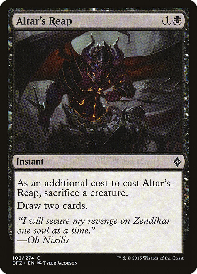 Altar's Reap [Battle for Zendikar] | GrognardGamesBatavia