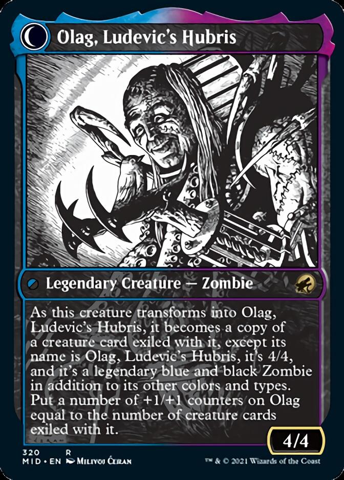 Ludevic, Necrogenius // Olag, Ludevic's Hubris (Showcase Eternal Night) [Innistrad: Midnight Hunt] | GrognardGamesBatavia