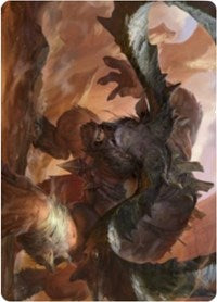 Moraug, Fury of Akoum Art Card [Zendikar Rising Art Series] | GrognardGamesBatavia