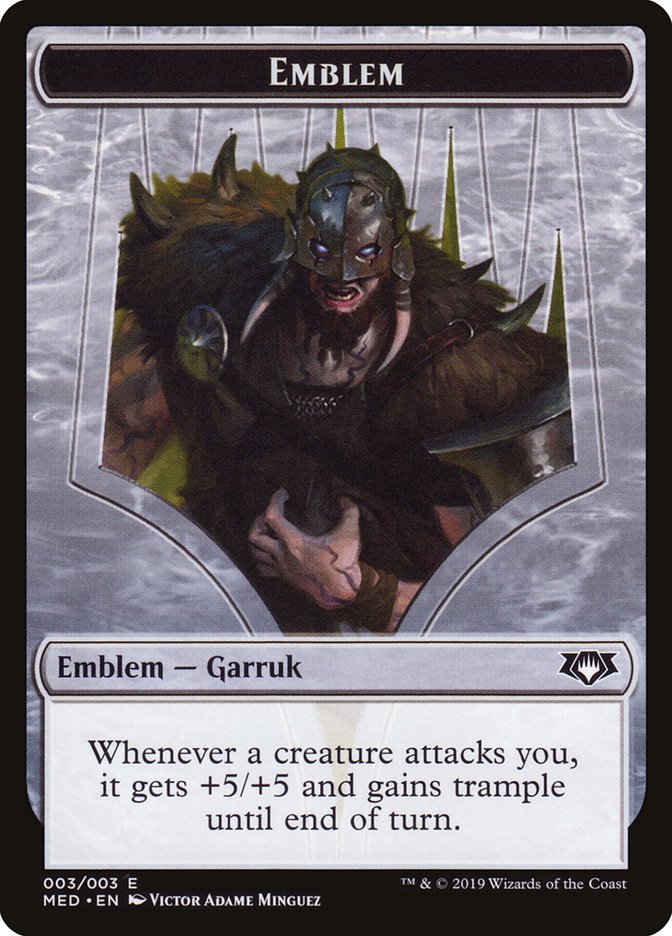 Garruk, Apex Predator Emblem [Mythic Edition Tokens] | GrognardGamesBatavia