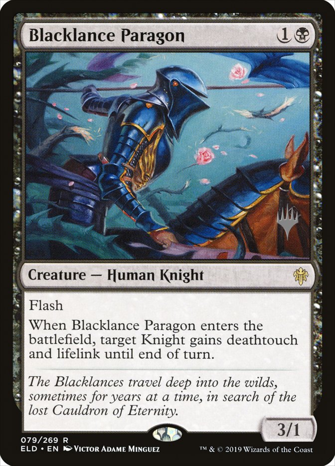 Blacklance Paragon (Promo Pack) [Throne of Eldraine Promos] | GrognardGamesBatavia