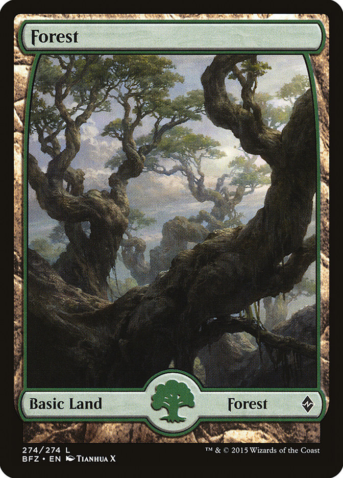 Forest (274) [Battle for Zendikar] | GrognardGamesBatavia