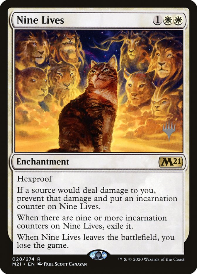 Nine Lives (Promo Pack) [Core Set 2021 Promos] | GrognardGamesBatavia